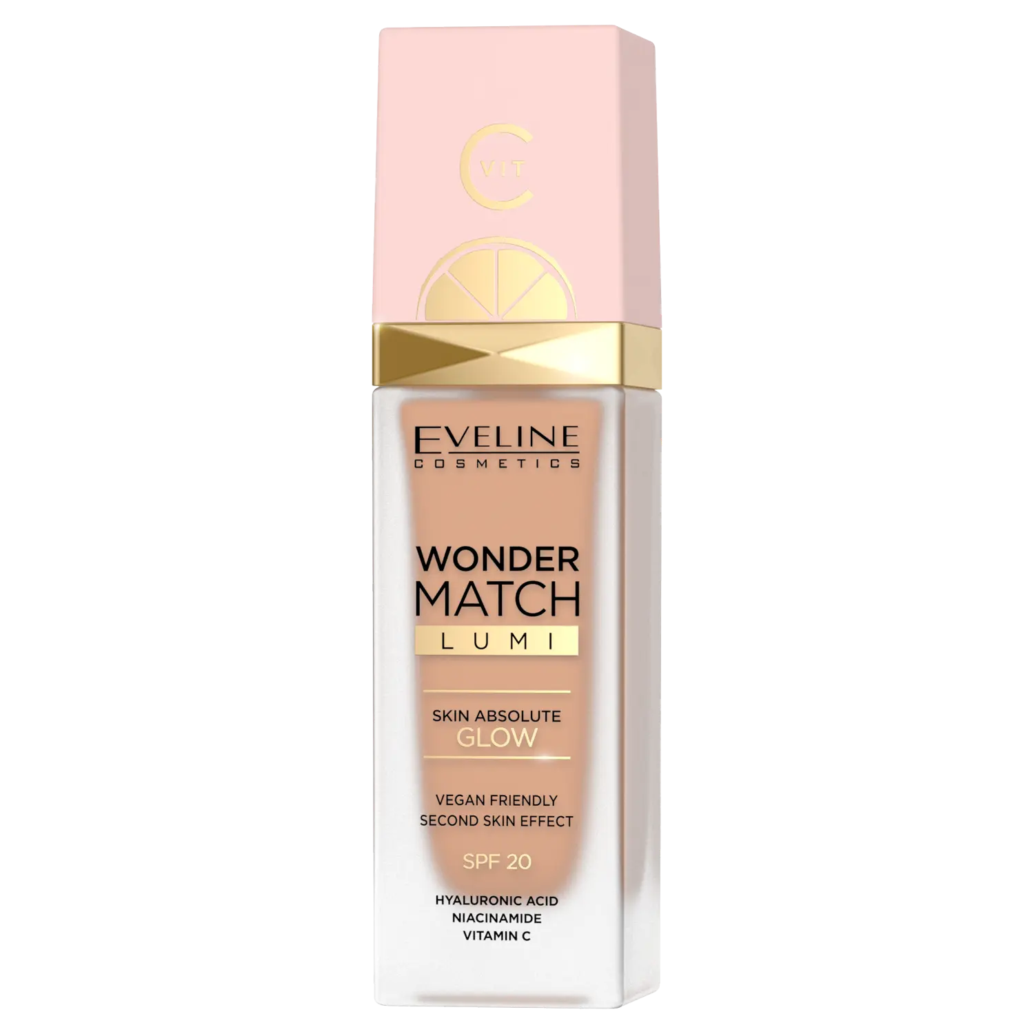 цена Осветляющий тональный крем для лица 25 с spf20 Eveline Cosmetics Wonder Match Lumi, 30 мл