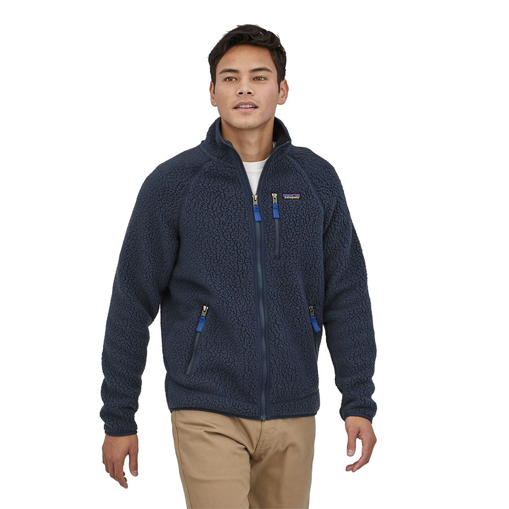 Куртка Patagonia Retro Pile Fleece, нави синий утепленная куртка patagonia retro pile fleece синий