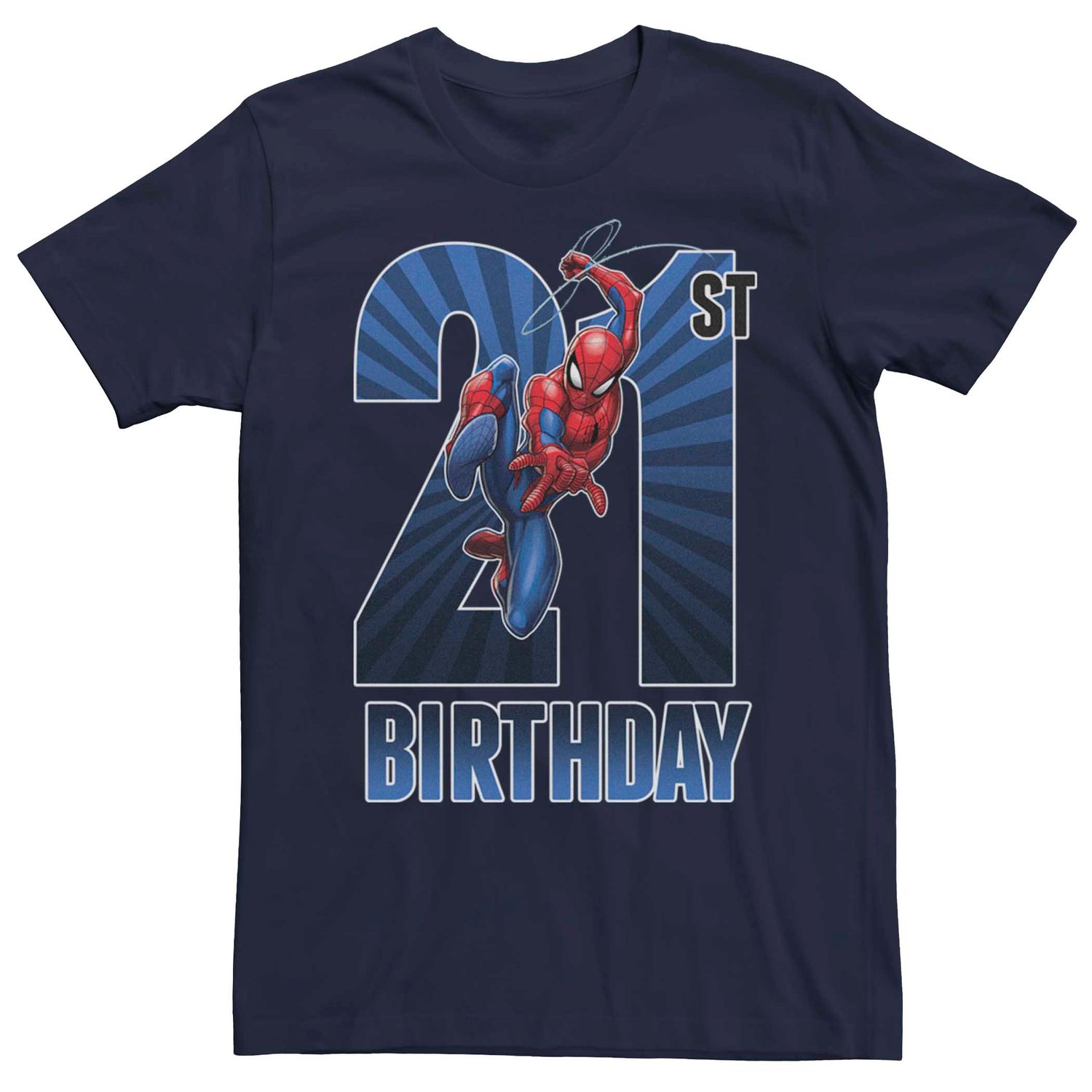 Мужская футболка на 21-й день рождения с изображением Человека-паука Marvel Licensed Character футболка с изображением рожденного февраля 1950 года ограниченный выпуск подарки на 70 й день рождения футболка