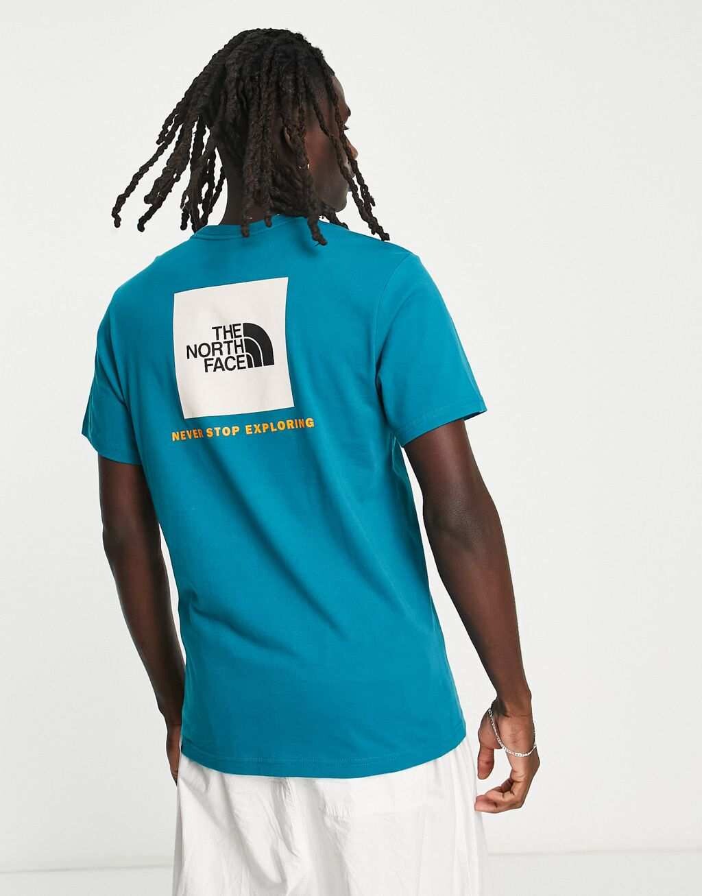 

Бирюзовая футболка с принтом на спине The North Face Redbox эксклюзивно на ASOS, Зеленый