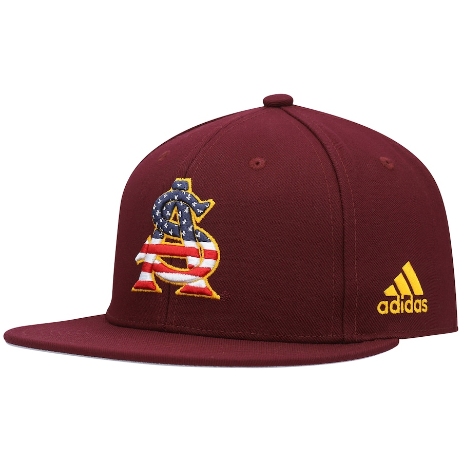 

Бейсболка adidas Arizona State Sun Devils, бордовый