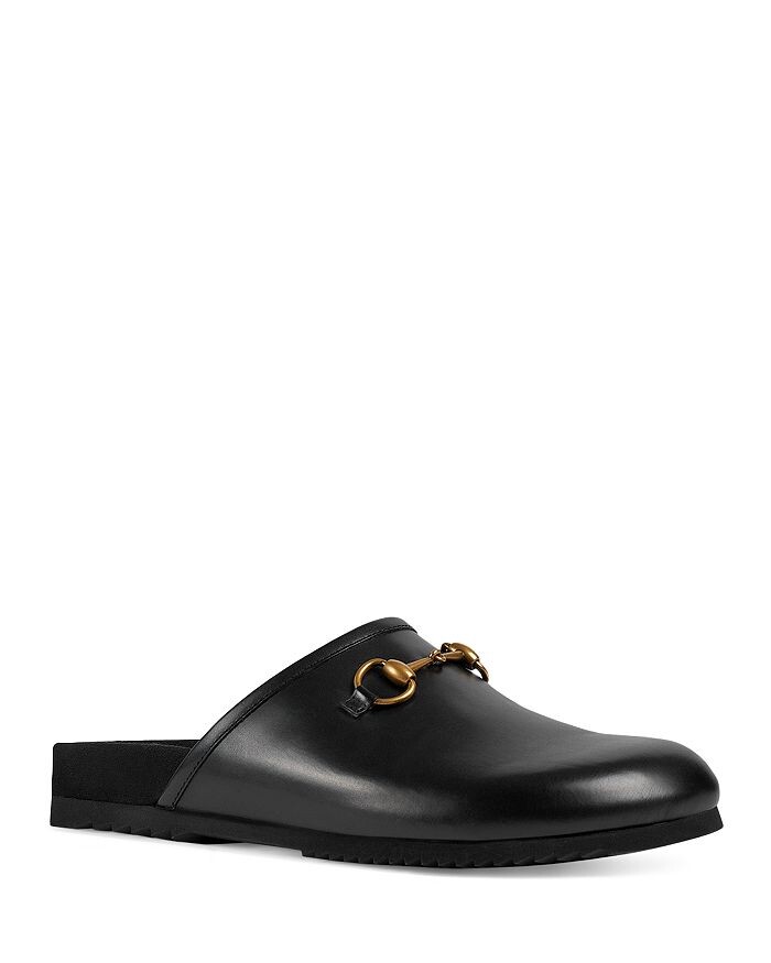 

Мужские шлепанцы Horsebit без шнуровки Gucci