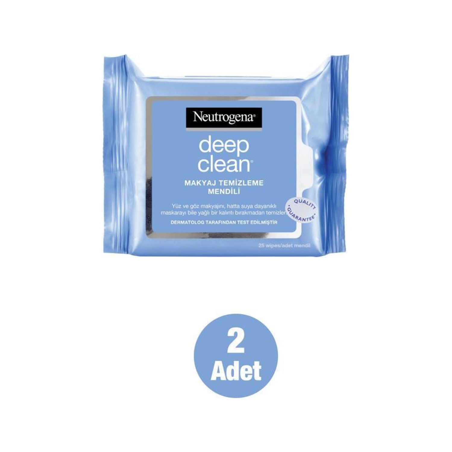Салфетки для снятия макияжа Neutrogena Deep Clean, 2 упаковки по, 25 салфеток салфетки очищающие neutrogena для снятия макияжа 2 упаковки по 25 салфеток