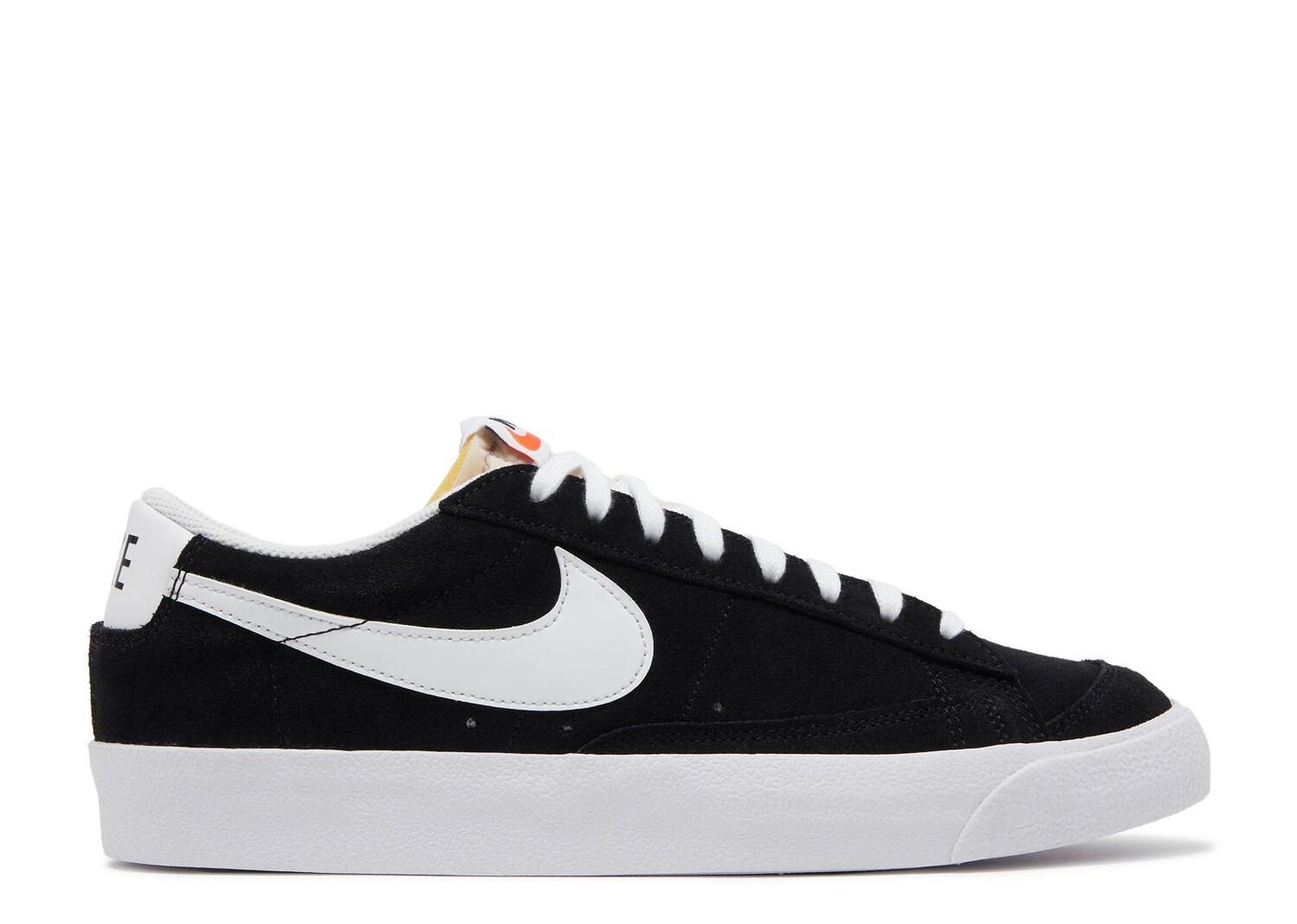 Кроссовки Nike Blazer Low '77 Suede 'Black White', черный цена и фото