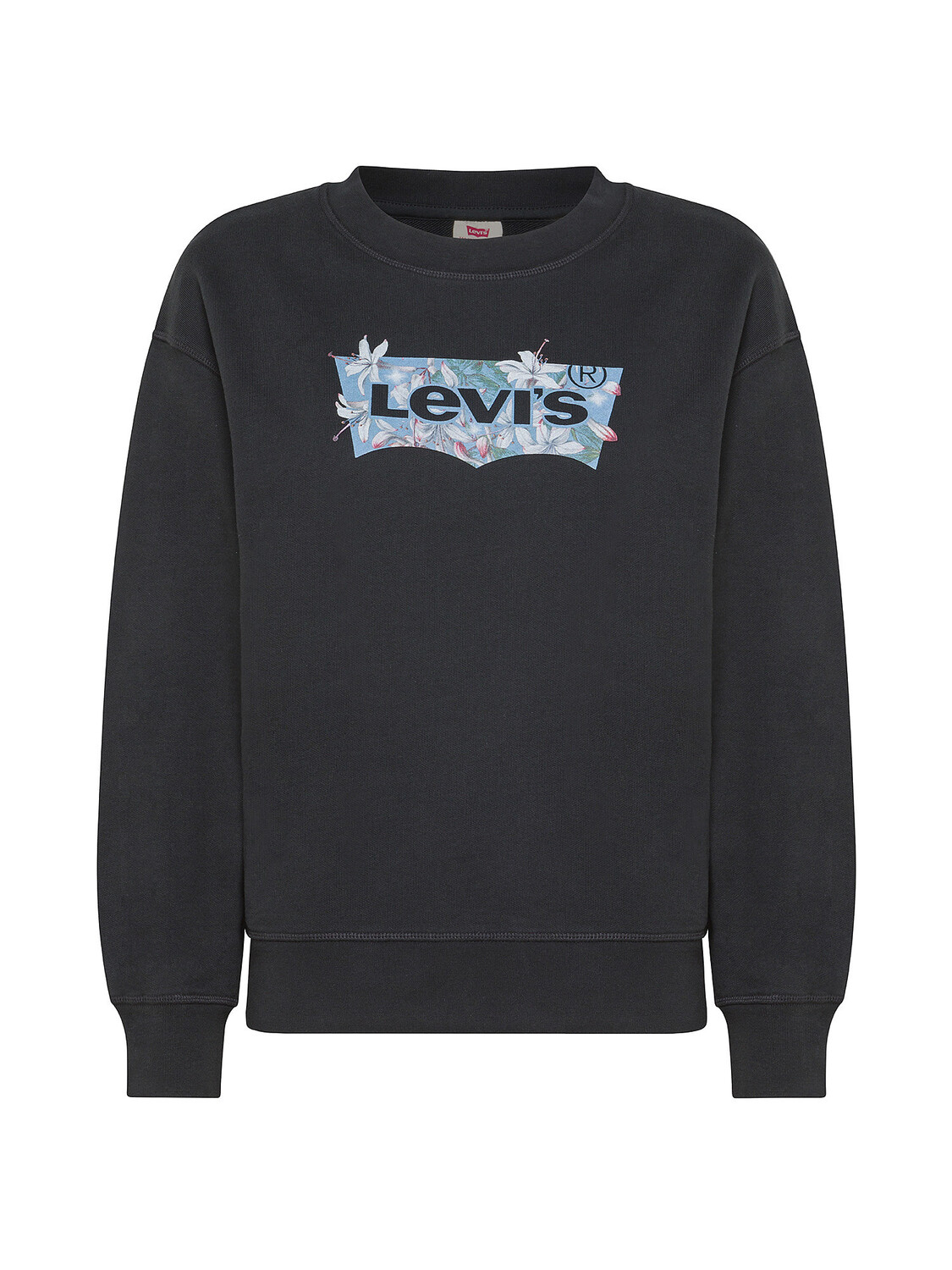 

Levi's хлопковая толстовка с логотипом, черный