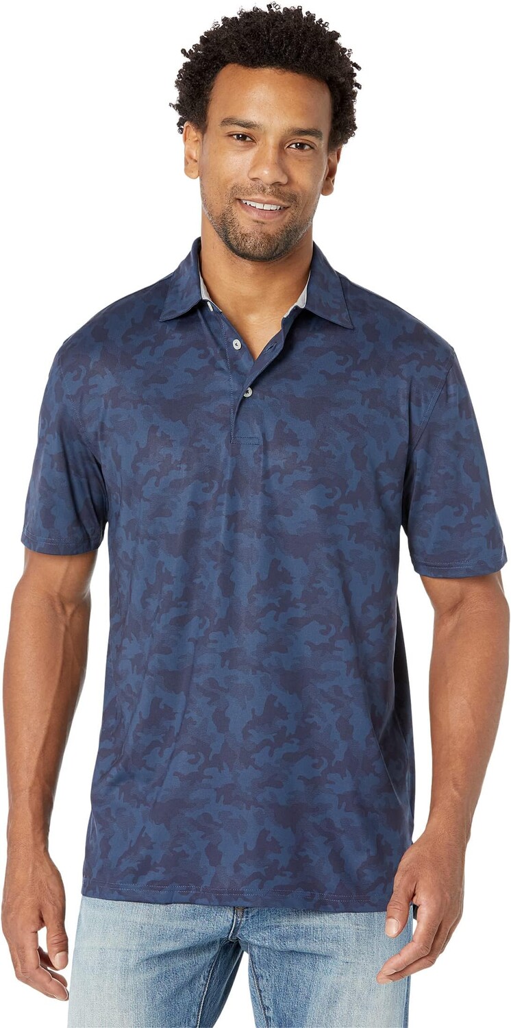 

Рубашка-поло Driver Camo Perf Polo Southern Tide, цвет True Navy