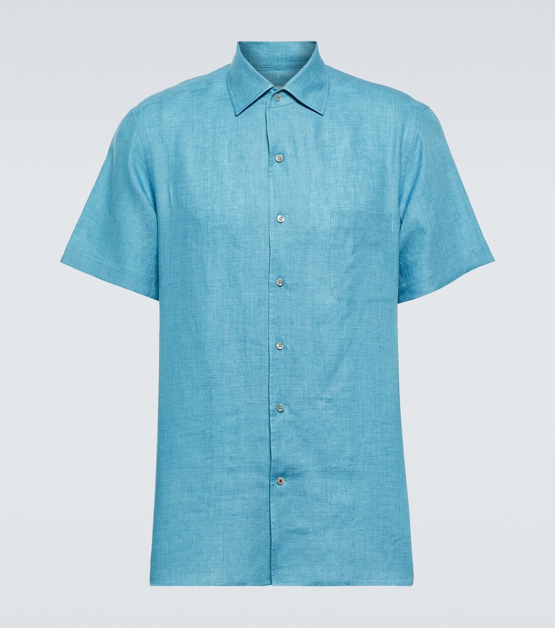 

Андре льняная рубашка Loro Piana, синий