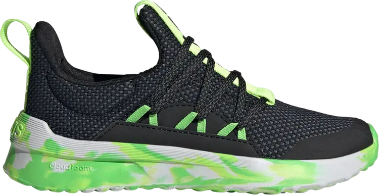 

Кроссовки Lite Racer Adapt 5.0 J 'Black Lucid Lemon Camo', черный