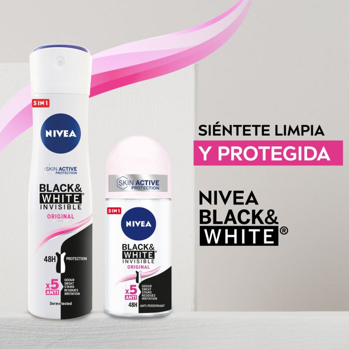 Дезодорант Spray Invisible Black & White Desodorante Clear Nivea, 200 ml дезодорант desodorante spray invisible chilly 150
