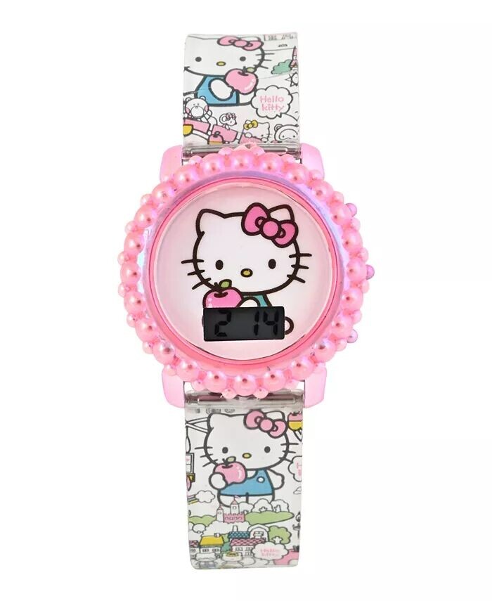 

Детские мульти-силиконовые часы Hello Kitty 32 мм Accutime, мультиколор
