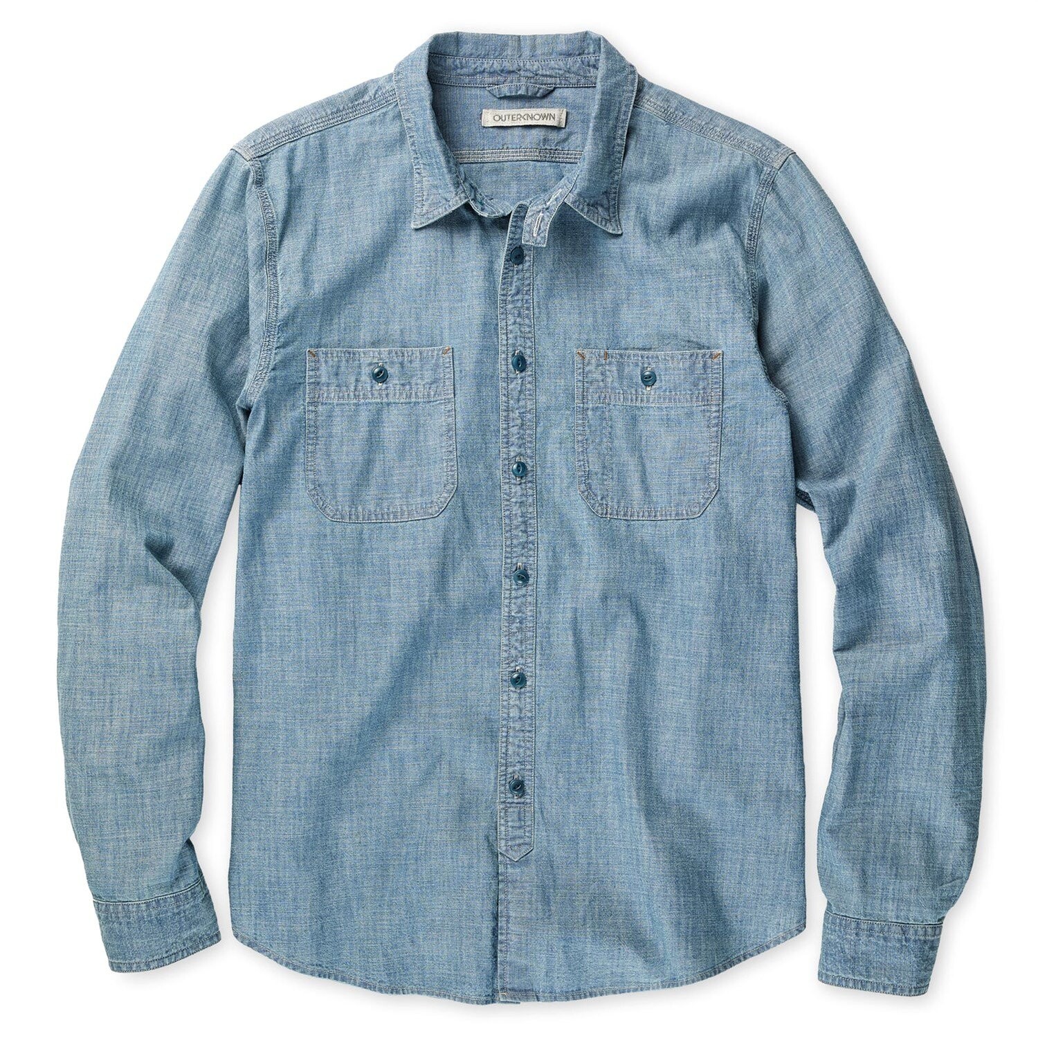 

Рубашка Outerknown Chambray Utility, цвет Chambray