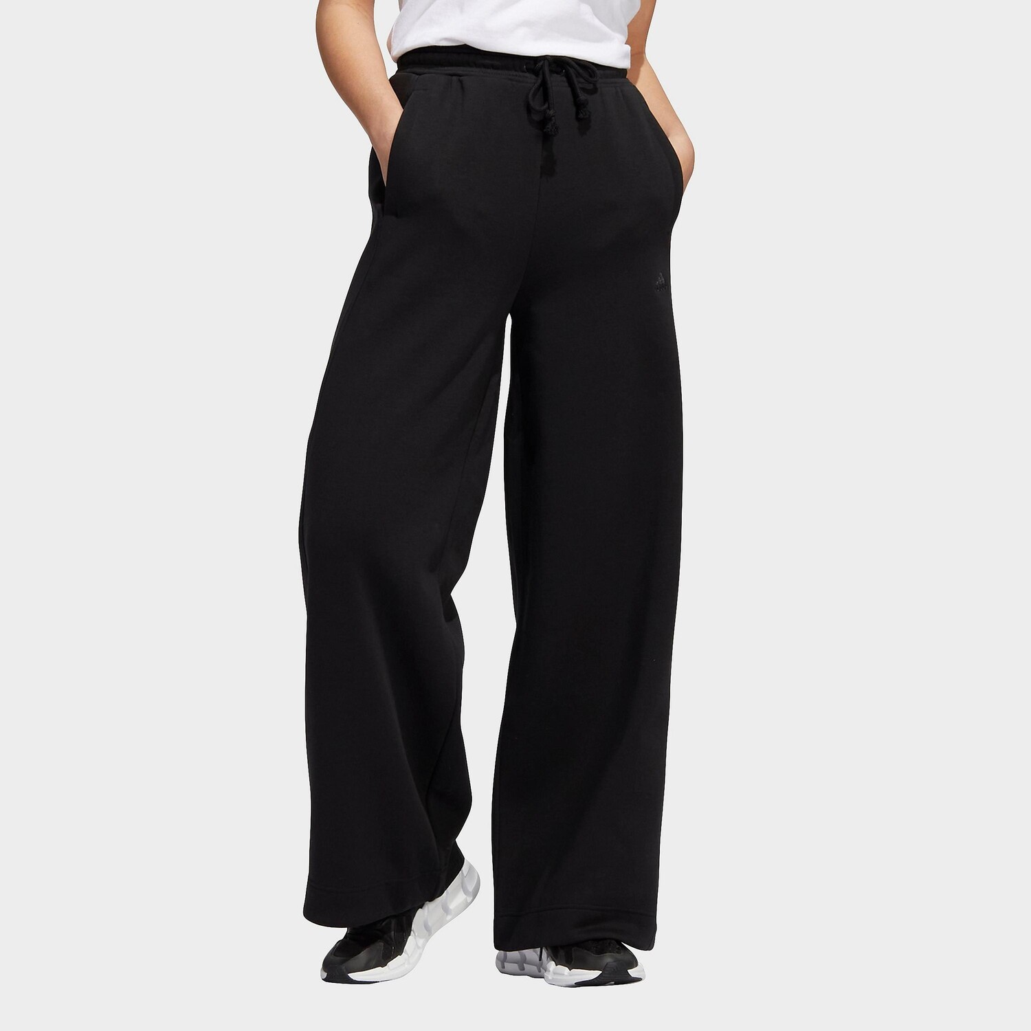 

Женские флисовые широкие брюки adidas ALL SZN, черный