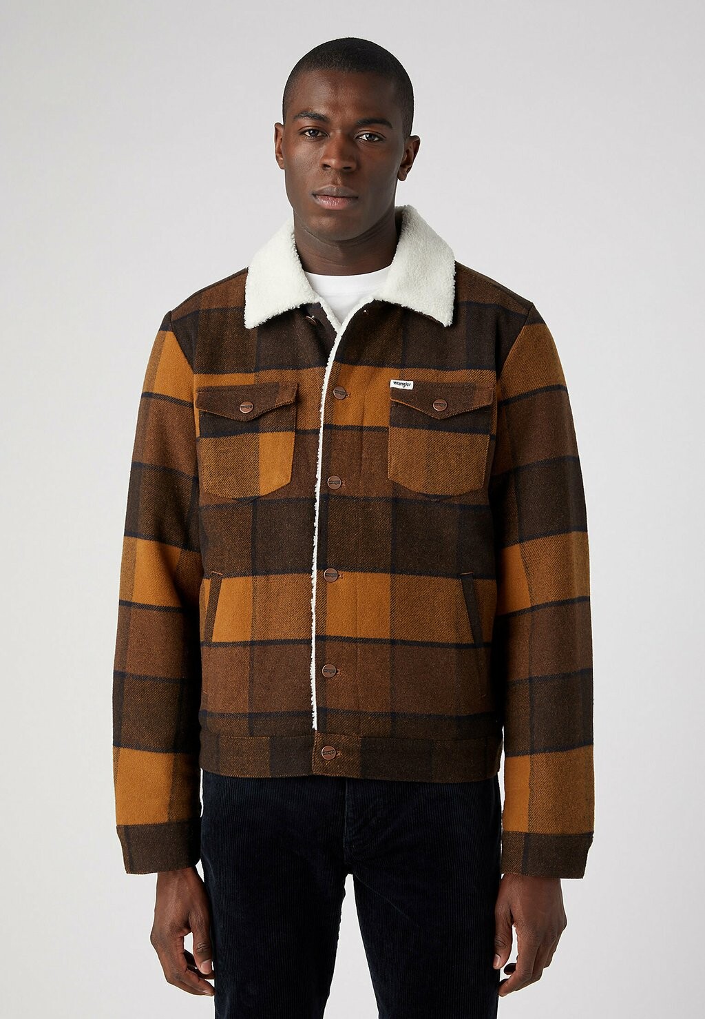 

Куртка Wrangler TRUCKER, цвет yellow check