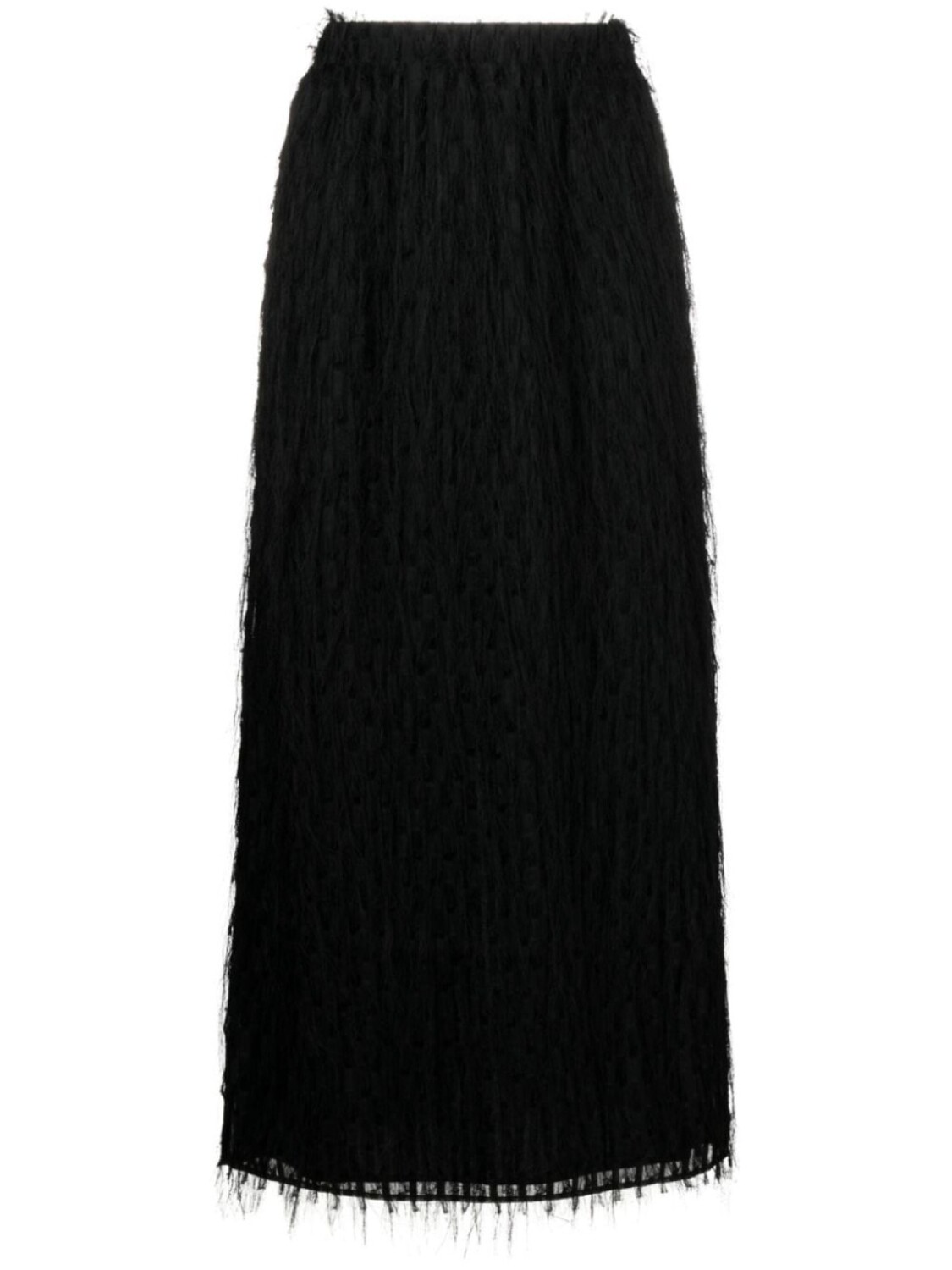 

By Malene Birger юбка макси Palome с бахромой, черный
