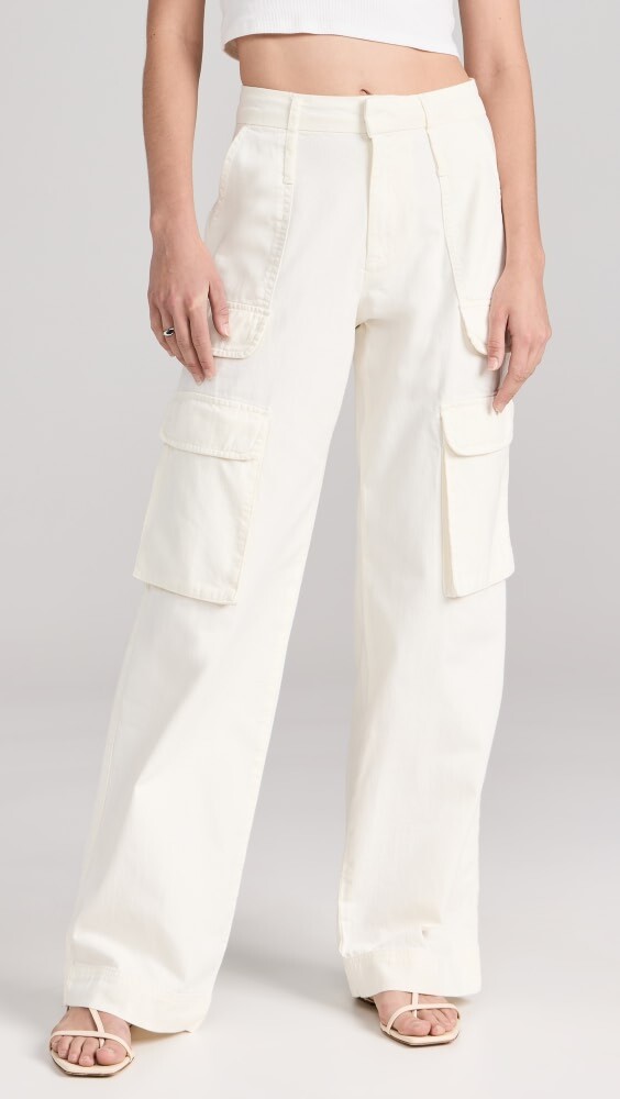

Брюки FRAME Relaxed Straight Cargo, экру