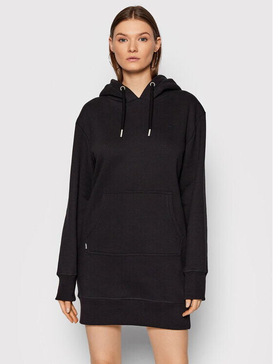 

Трикотажное платье свободного кроя Superdry, черный