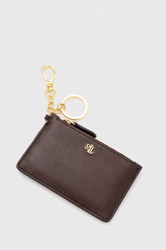 

Кожаный кошелек Lauren Ralph Lauren, коричневый