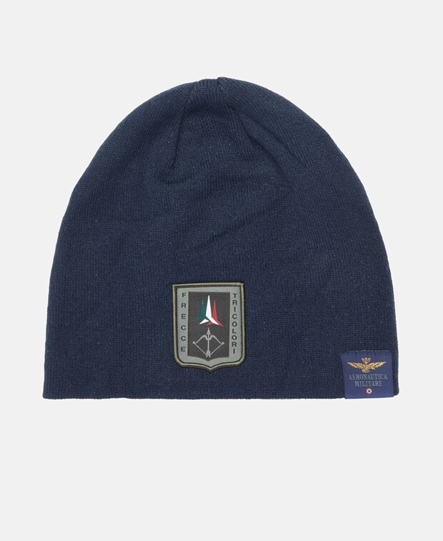 

Вязаная шапка Aeronautica Militare, темно-синий