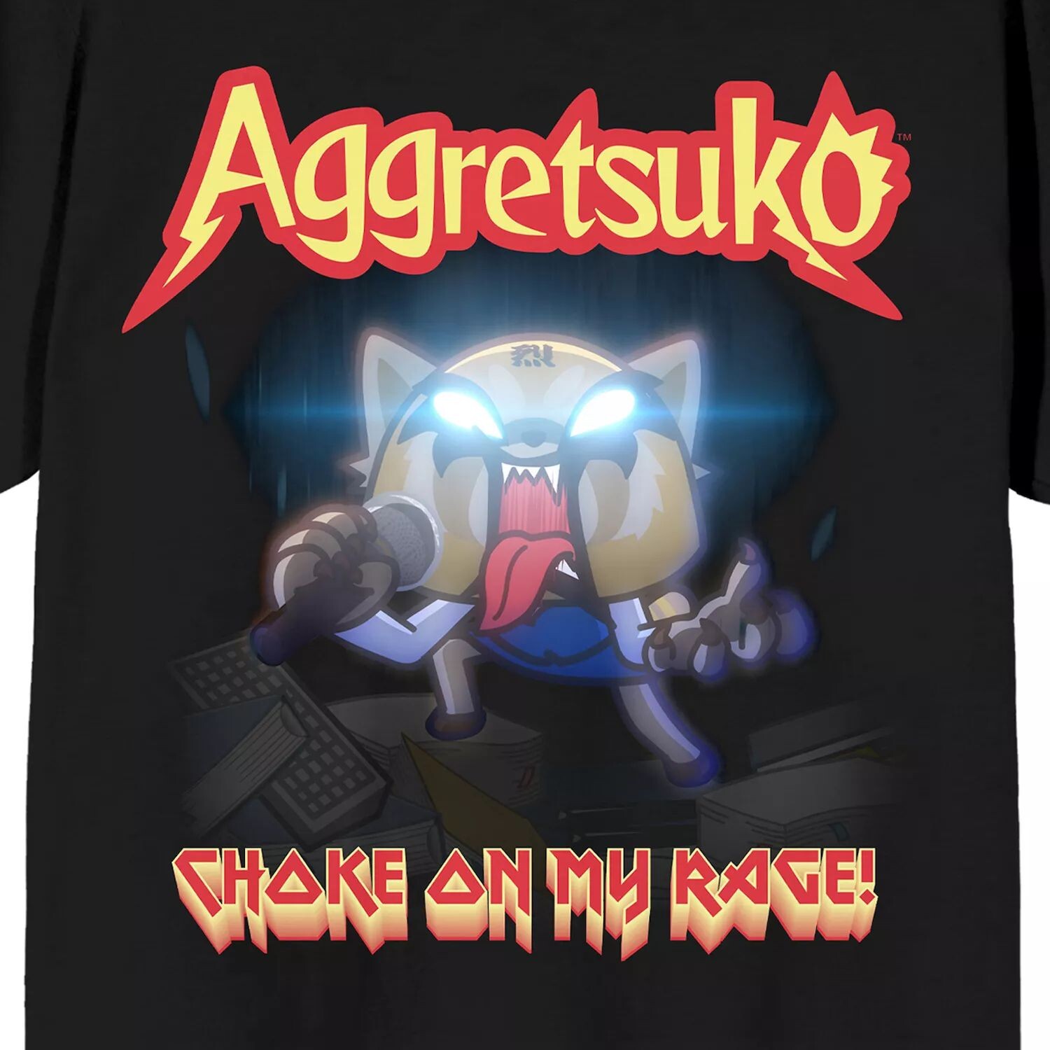 

Мужская футболка Aggretsuko Choke On My Rage Licensed Character