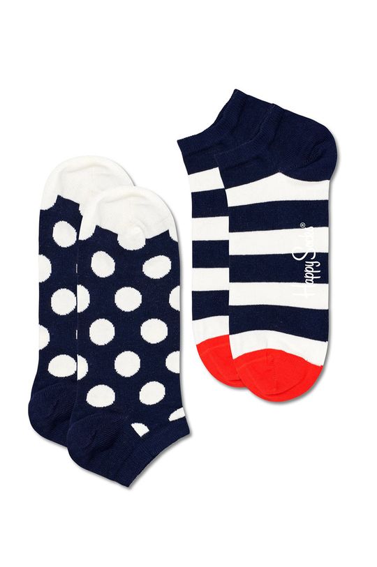 

Носки Big Dot Stripe Low (2 шт.) Happy Socks, белый