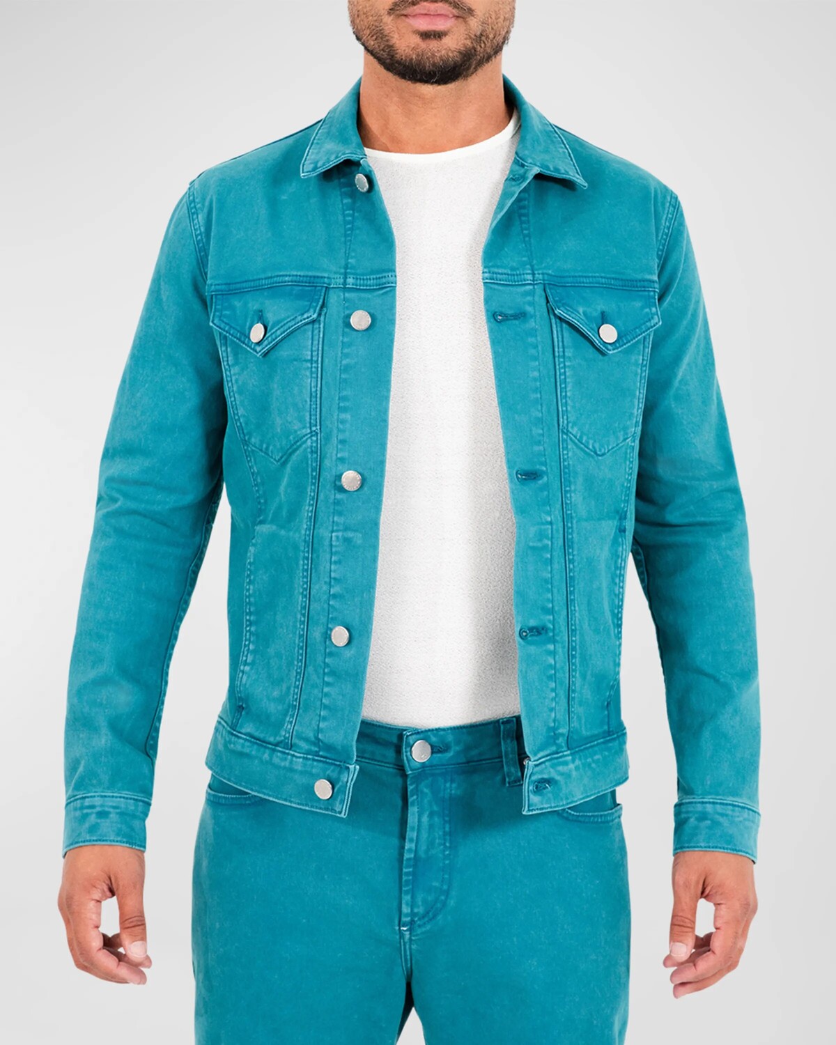 

Мужская куртка Dean Trucker monfrere, цвет Sarcelle