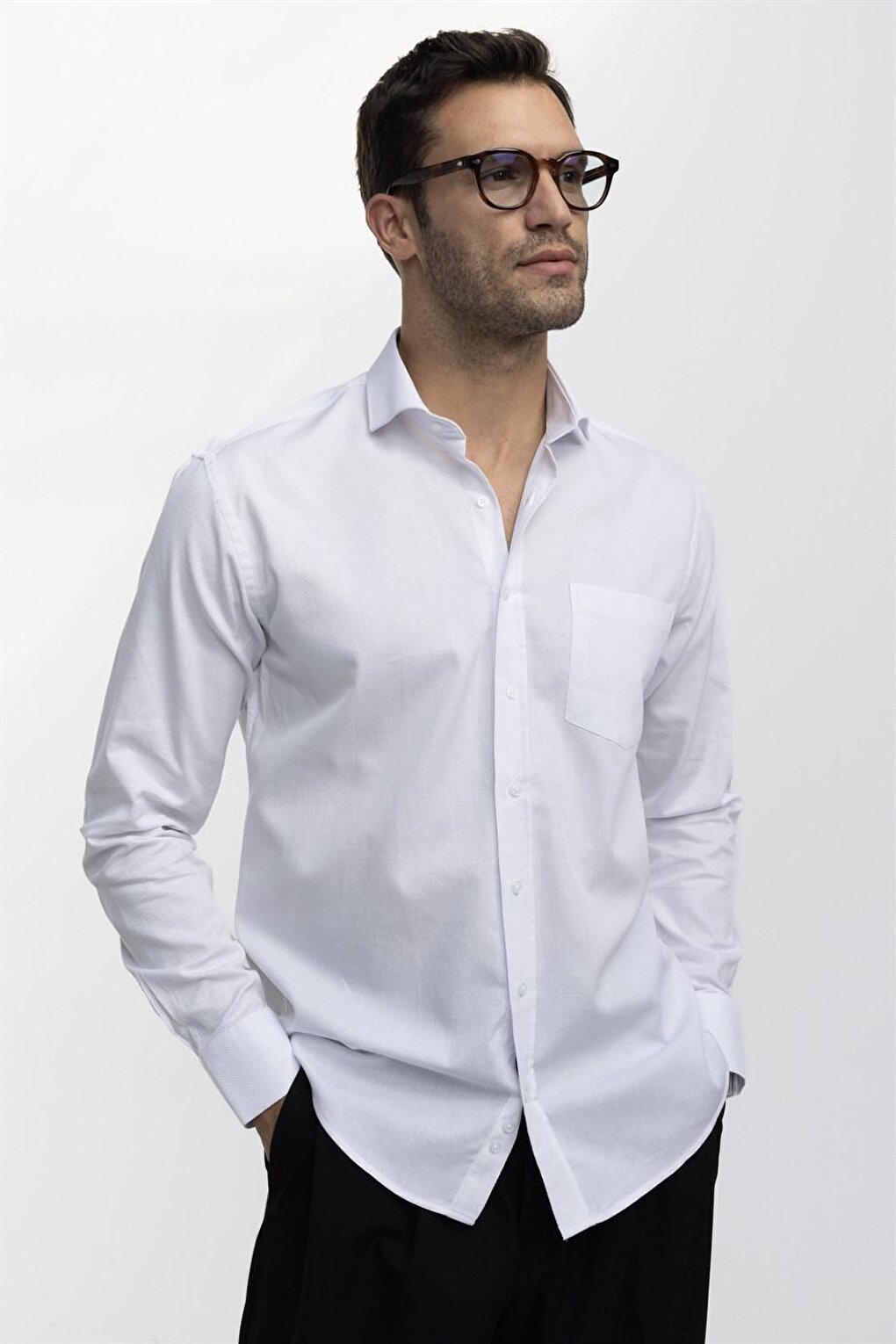 Классическая мужская рубашка Добби Премиум из 100 % хлопка TUDORS, белый классическая рубашка оксфорд из 100% хлопка esprit белый