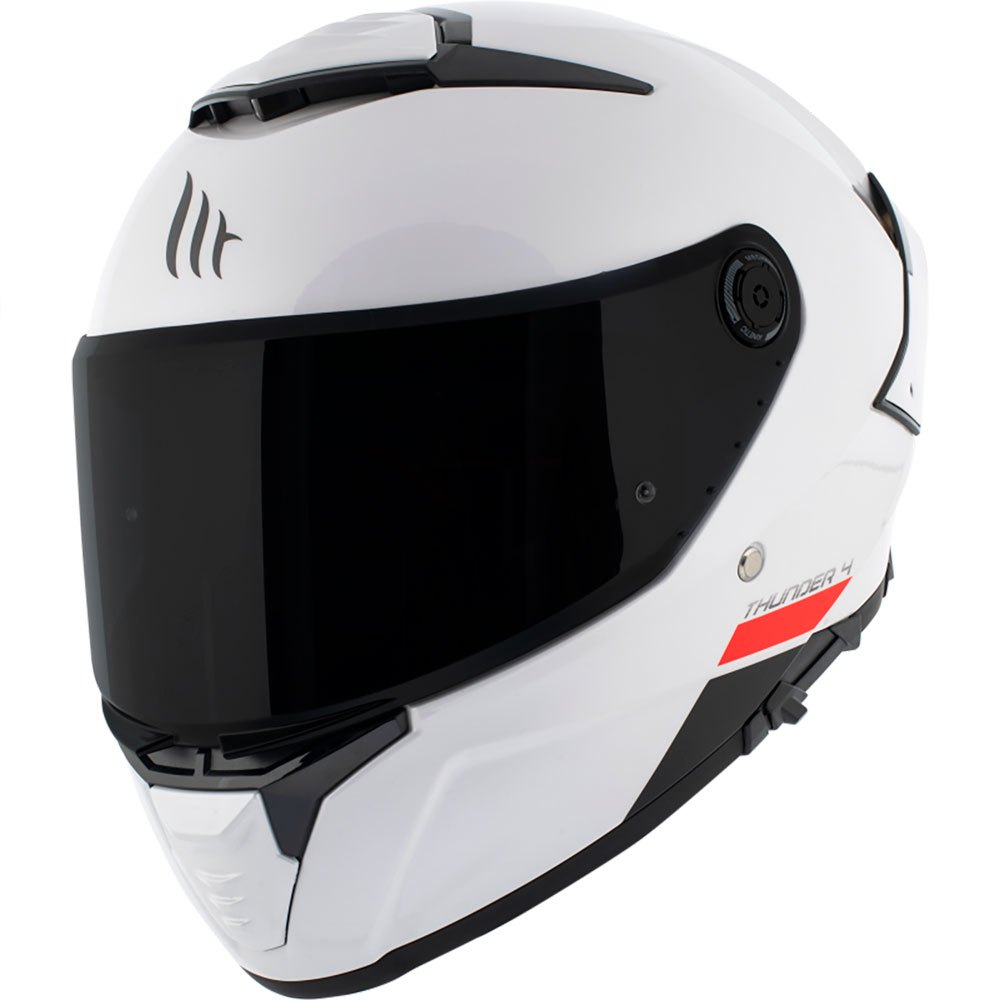 цена Шлем полнолицевой MT Helmets Thunder 4 SV Solid A0, белый