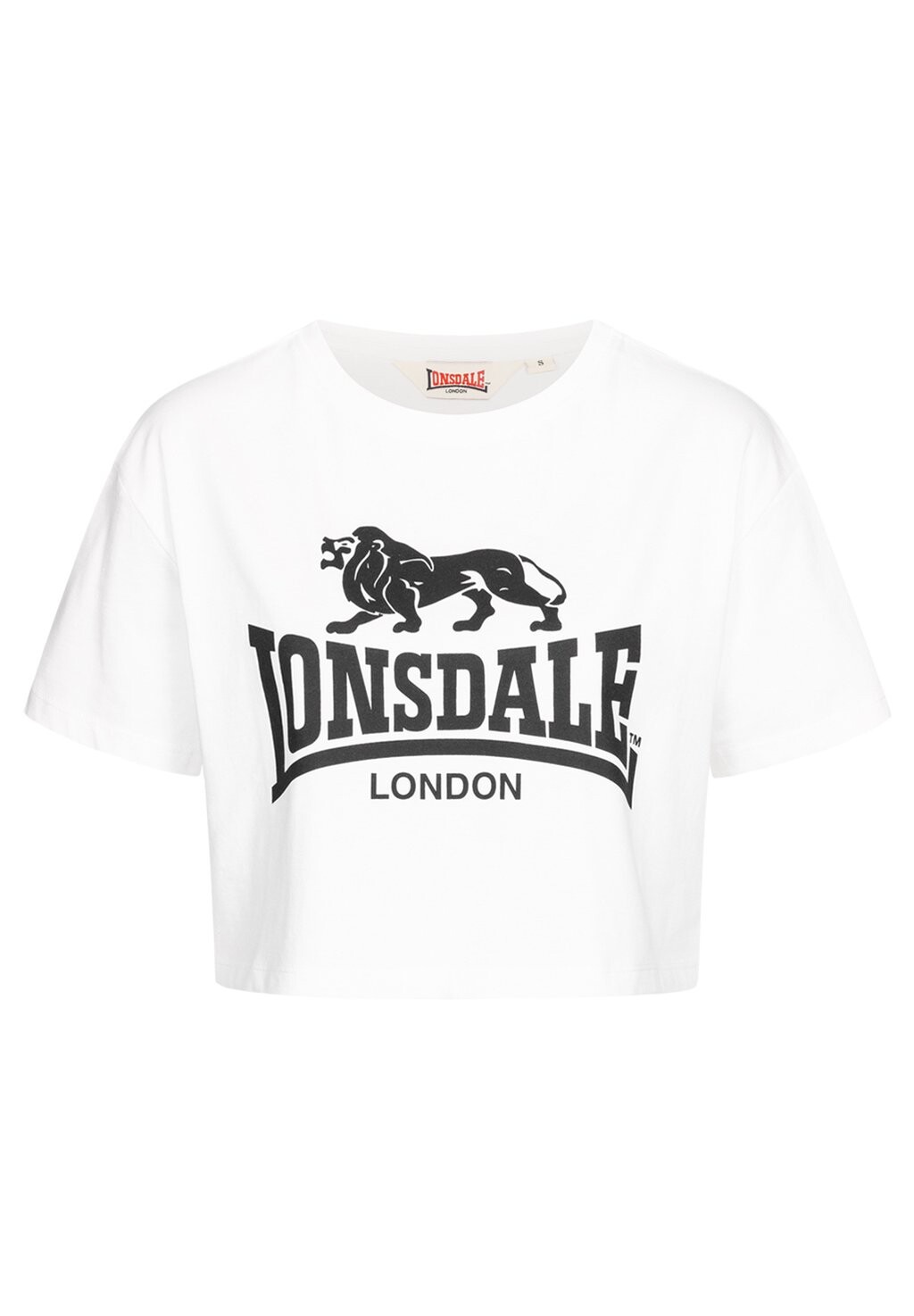 

Футболка с принтом Cropped Gutch Common Lonsdale, цвет white black