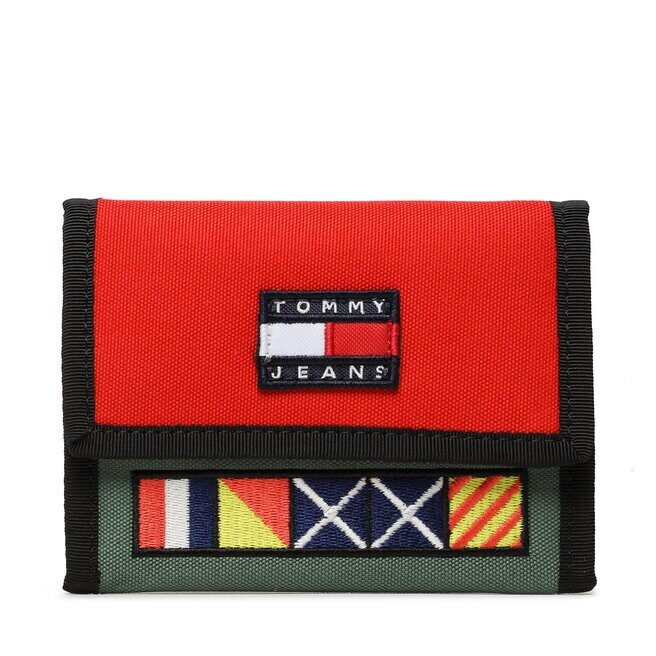 

Кошелек Tommy Jeans TjmHeritage Trifold, красный зеленый