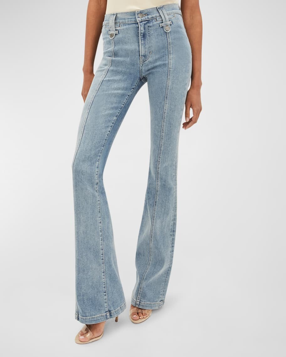 

Расклешенные джинсы скинни Beverly с высокой посадкой Veronica Beard Jeans