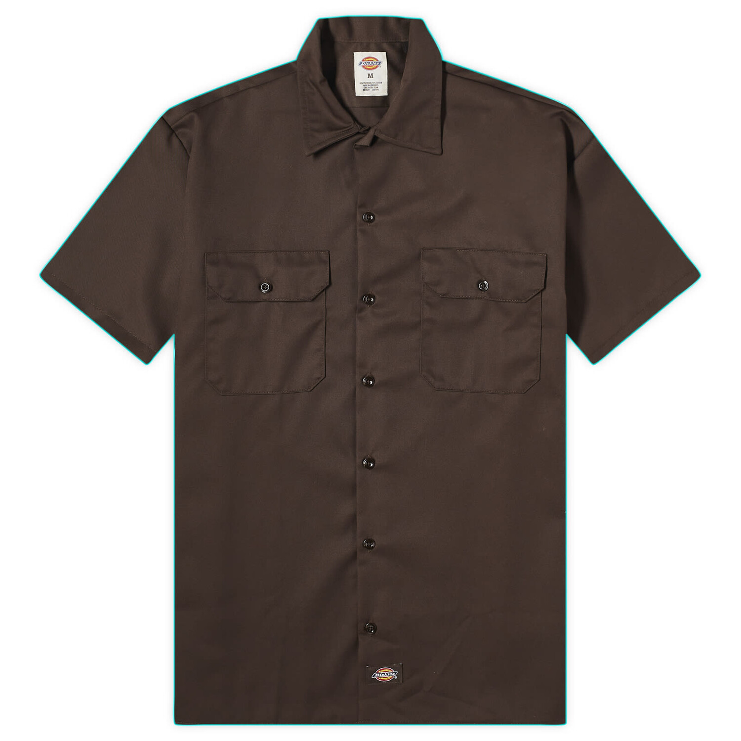 

Рубашка с коротким рукавом Dickies Short Sleeve Work Shirt, цвет Dark Brown