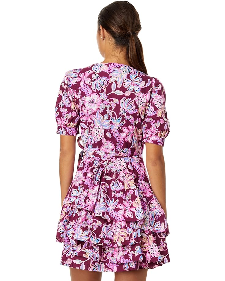 Платье Lilly Pulitzer Alexandria Elbow Sleeve C, цвет Amarena Cherry Tropical with A Twist