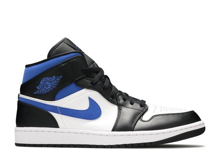 

Кроссовки AIR JORDAN 1 MID 'RACER BLUE', белый