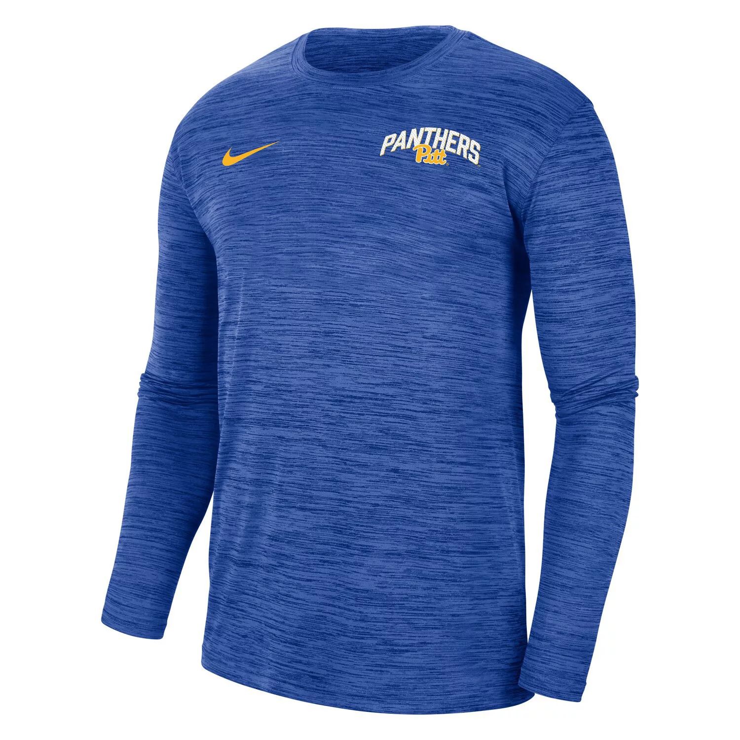 

Мужская футболка с длинным рукавом Nike Royal Pitt Panthers Velocity Sideline Performance Space-Dye