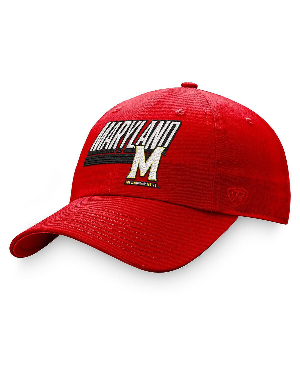 Мужская красная регулируемая шляпа Maryland Terrapins Slice Top of the World