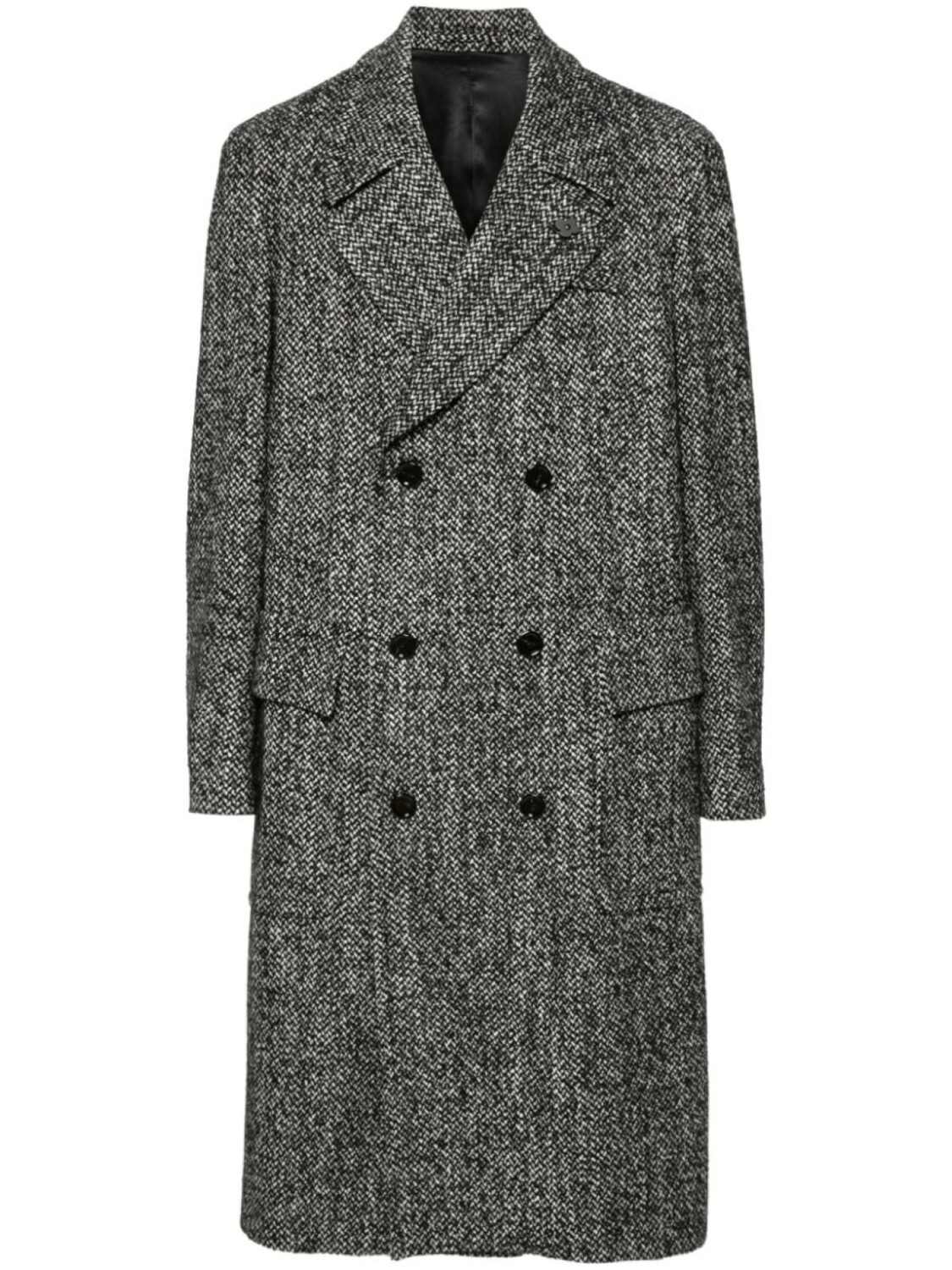 

Lardini пальто с логотипом-зажимом, черный