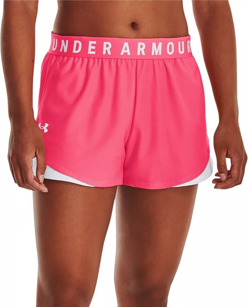 

Женские шорты Under Armour Play Up 3.0 3 дюйма, розовый