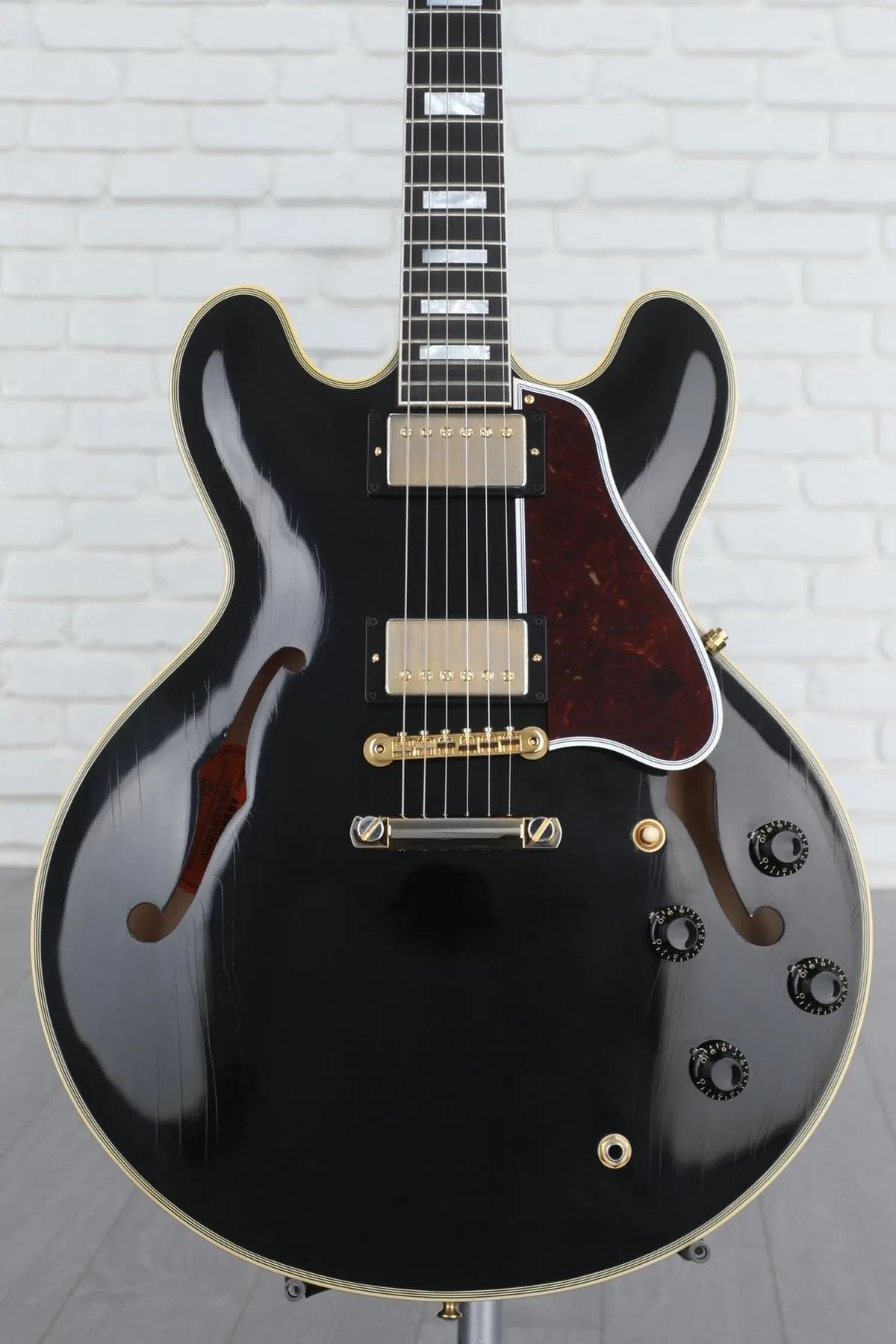 

Полуполая электрогитара Gibson Custom 1959 ES-355 Reissue Stop Bar — Murphy Lab Ultra Light Aged Ebony