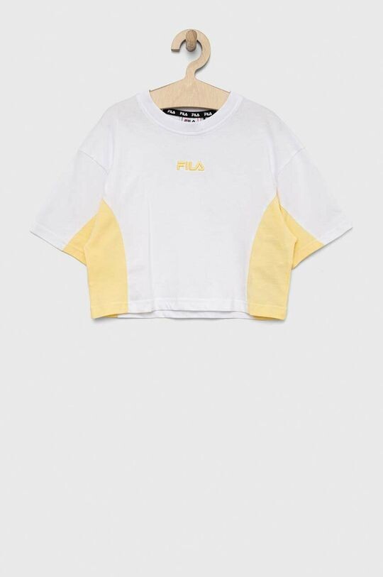 

Детская хлопковая футболка Fila, белый