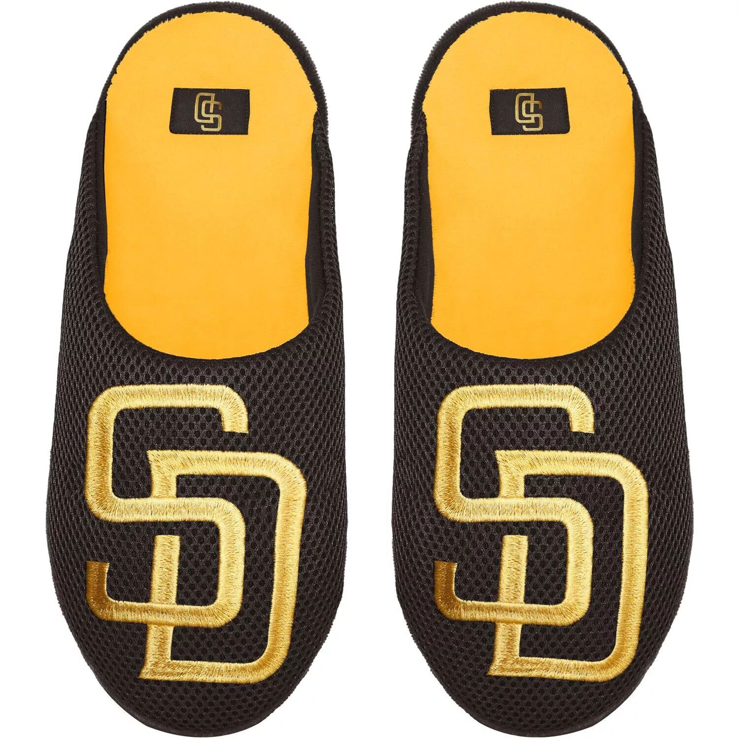 

Молодежные тапочки из сетки с цветными блоками и большим логотипом FOCO San Diego Padres Unbranded