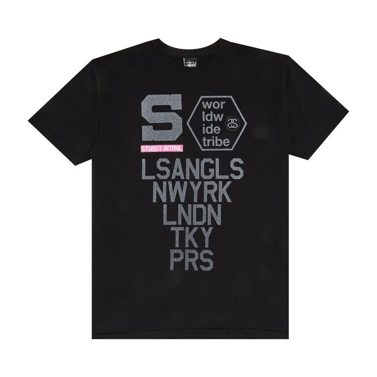 

Футболка Stussy INTRNL WT 'Black', черный
