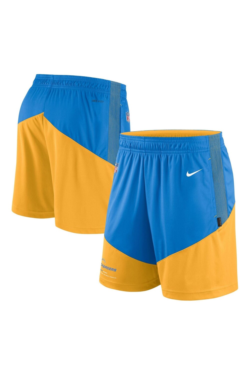 

Трикотажные шорты Fanatics Los Angeles с боковой частью Nike Dri-Fit Nike, желтый