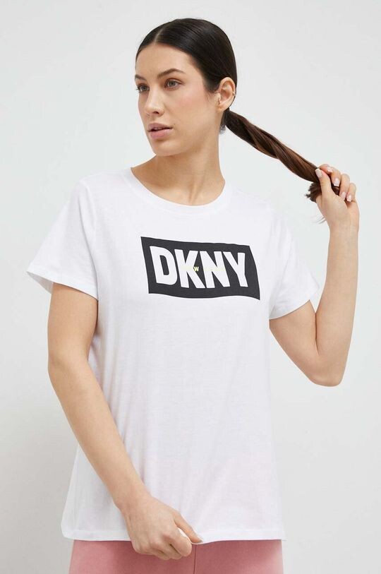 

Хлопковая футболка Dkny DKNY, белый