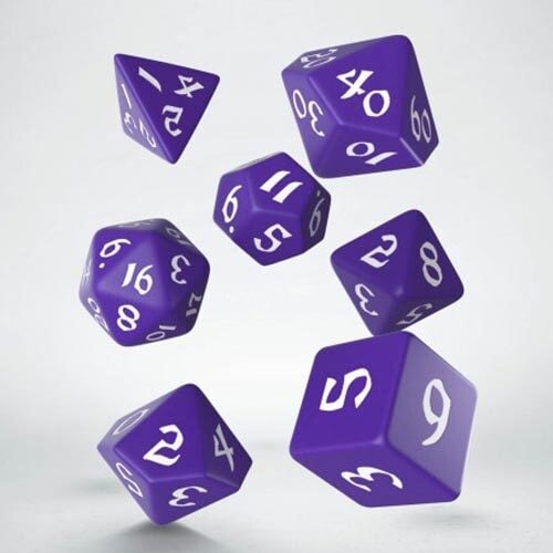 

Игровые кубики Q-Workshop Classic Runic Purple & White Dice Set (7)