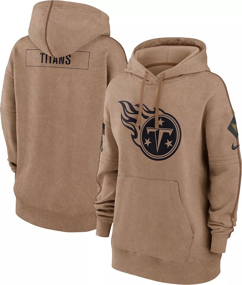 

Коричневая женская худи Nike Tennessee Titans 2023 Salute to Service