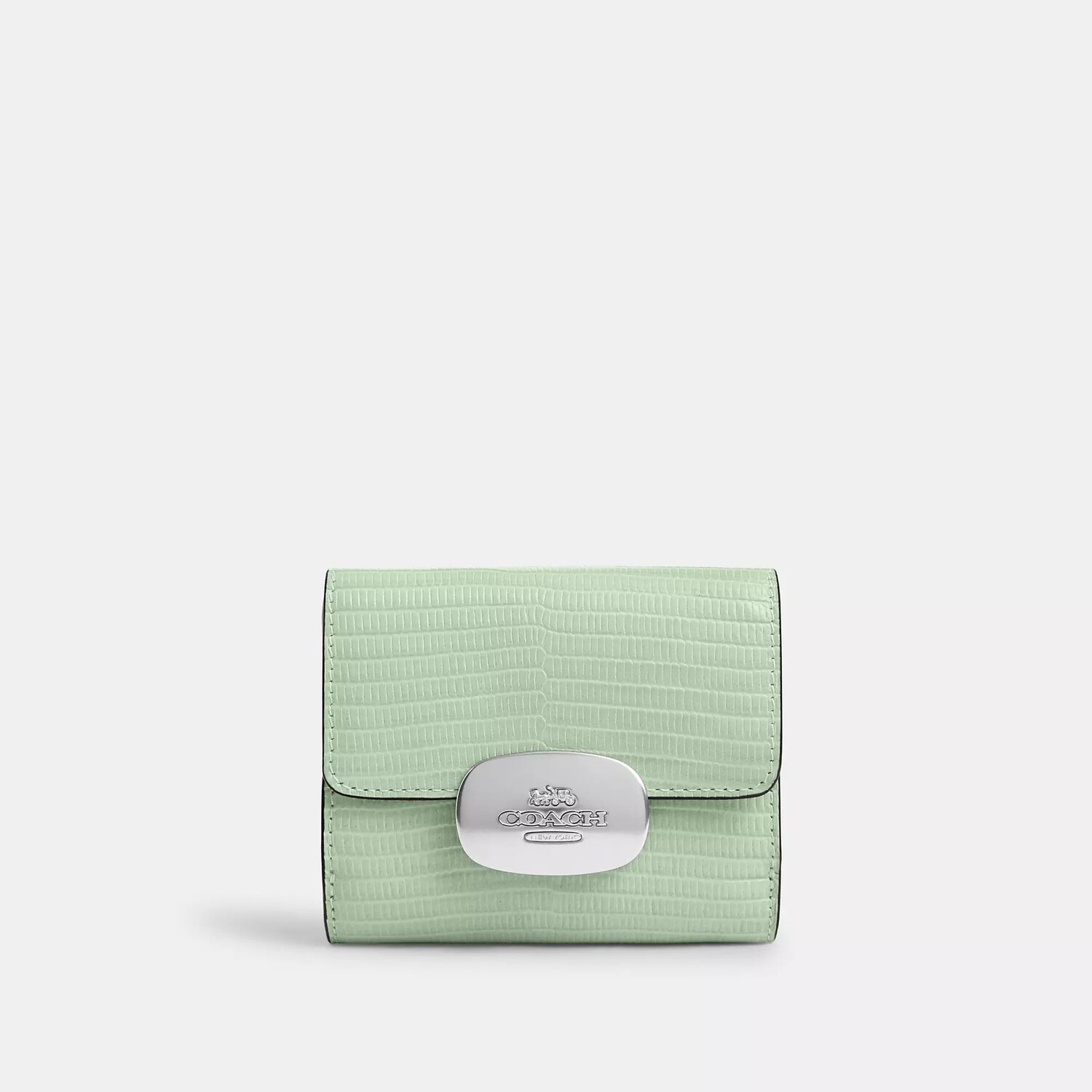 

Маленький кошелек Eliza Outlet Coach Outlet, цвет Silver/Pale Green