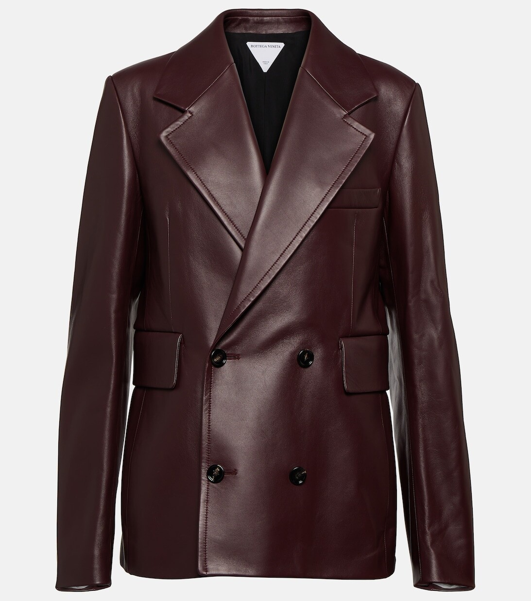 

Кожаный блейзер BOTTEGA VENETA, красный