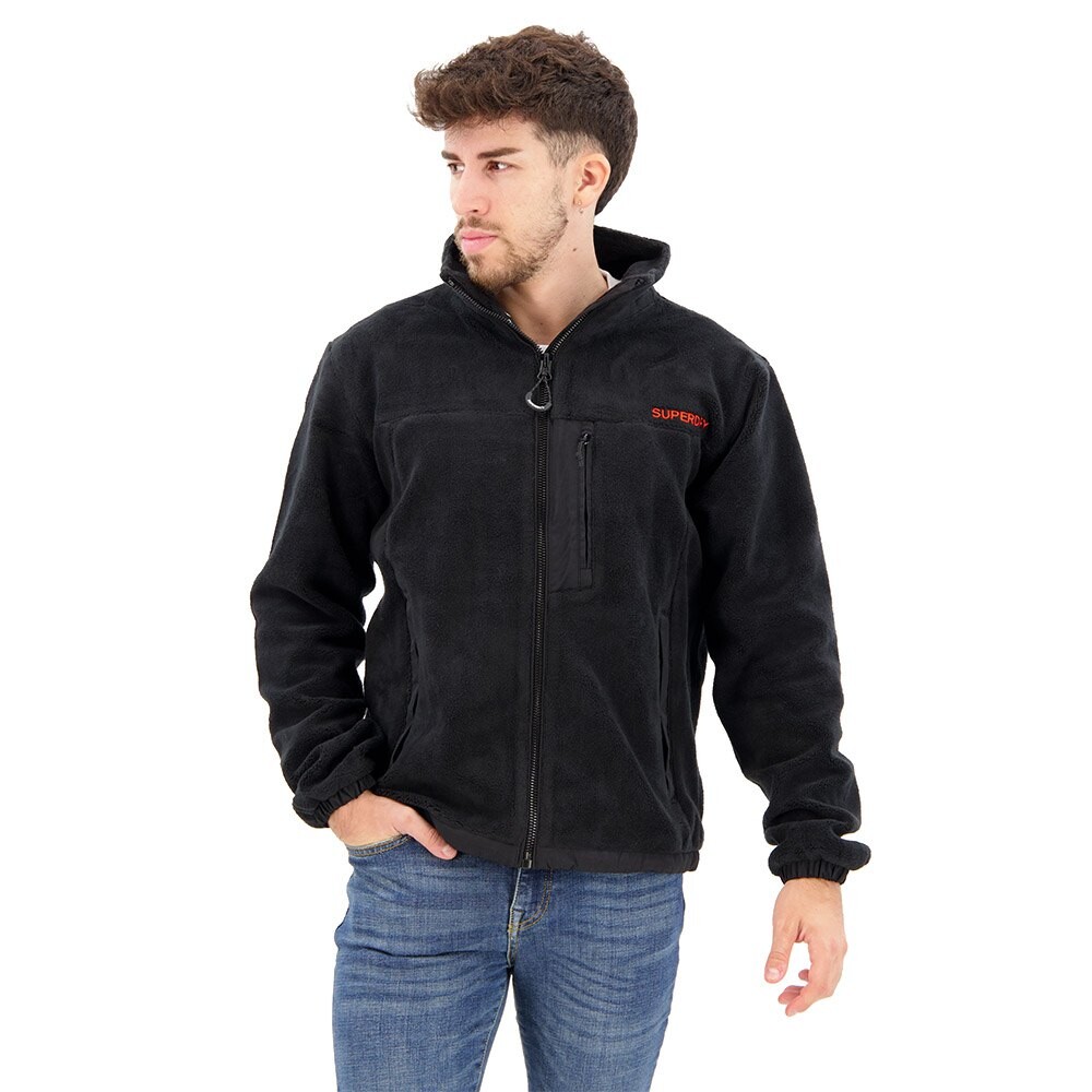 

Свитер Superdry Code Fleece Trekker Full Zip, черный