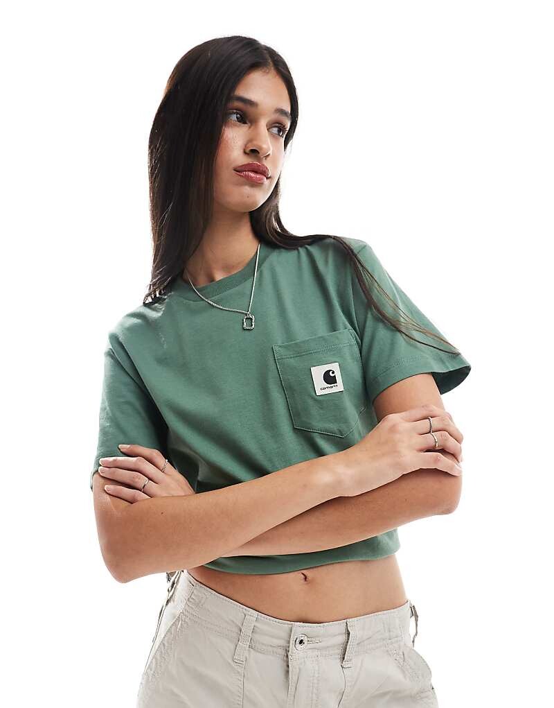

Зеленая футболка с карманами Carhartt WIP Orbit