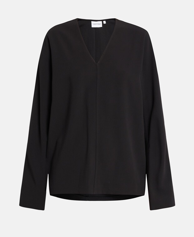 

Рубашка блузка Calvin Klein, цвет Caviar Black